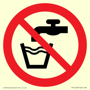 PV11246: P005 Prohibition: Not drinking water
