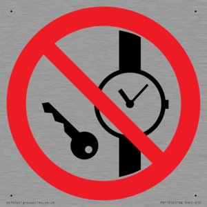PV11252: P008 Prohibition: No metallic articles or watches