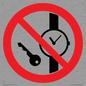 PV11252: P008 Prohibition: No metallic articles or watches