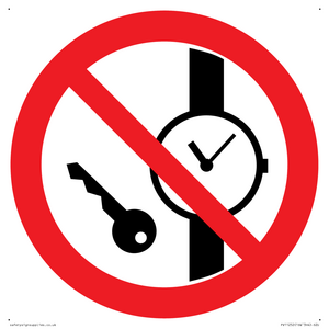 PV11252: P008 Prohibition: No metallic articles or watches
