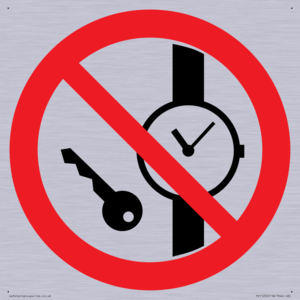 PV11252: P008 Prohibition: No metallic articles or watches