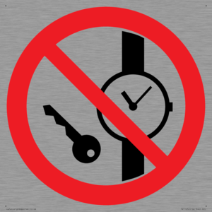 PV11252: P008 Prohibition: No metallic articles or watches