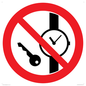PV11252: P008 Prohibition: No metallic articles or watches