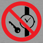 PV11252: P008 Prohibition: No metallic articles or watches