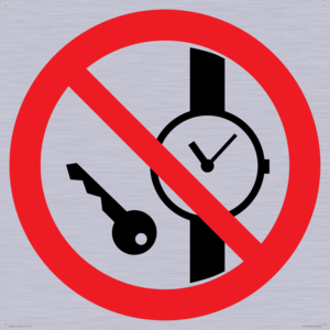 PV11252: P008 Prohibition: No metallic articles or watches