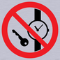 PV11252: P008 Prohibition: No metallic articles or watches