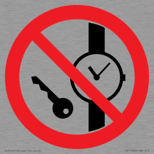 PV11252: P008 Prohibition: No metallic articles or watches