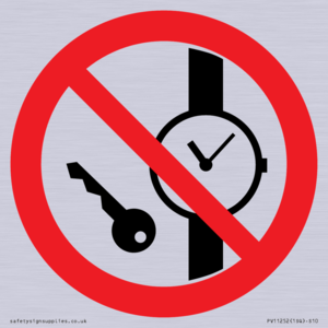 PV11252: P008 Prohibition: No metallic articles or watches