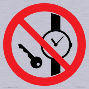 PV11252: P008 Prohibition: No metallic articles or watches