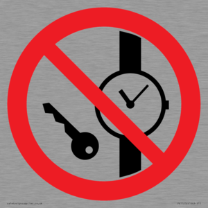 PV11252: P008 Prohibition: No metallic articles or watches