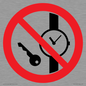 PV11252: P008 Prohibition: No metallic articles or watches