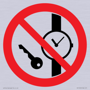 PV11252: P008 Prohibition: No metallic articles or watches