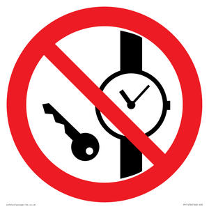 PV11252: P008 Prohibition: No metallic articles or watches