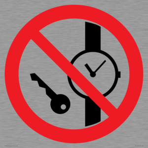 PV11252: P008 Prohibition: No metallic articles or watches