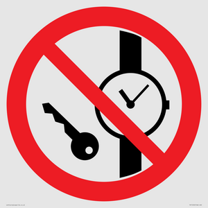 PV11252: P008 Prohibition: No metallic articles or watches