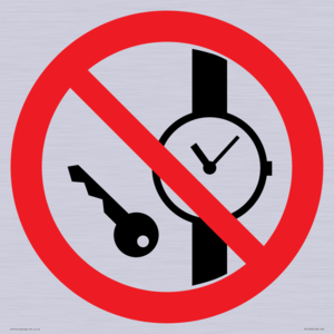 PV11252: P008 Prohibition: No metallic articles or watches