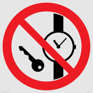 PV11252: P008 Prohibition: No metallic articles or watches