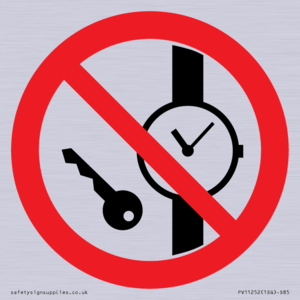 PV11252: P008 Prohibition: No metallic articles or watches