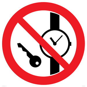 PV11252: P008 Prohibition: No metallic articles or watches
