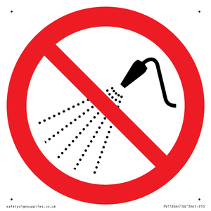 PV11266: P016 Prohibition: Do not spray with water