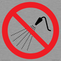PV11266: P016 Prohibition: Do not spray with water