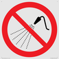 PV11266: P016 Prohibition: Do not spray with water