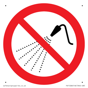 PV11266: P016 Prohibition: Do not spray with water