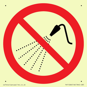 PV11266: P016 Prohibition: Do not spray with water