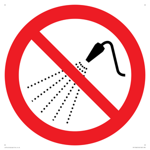 PV11266: P016 Prohibition: Do not spray with water