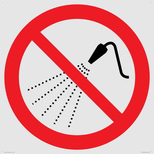 PV11266: P016 Prohibition: Do not spray with water