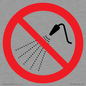 PV11266: P016 Prohibition: Do not spray with water
