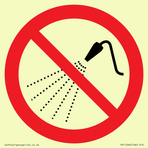 PV11266: P016 Prohibition: Do not spray with water