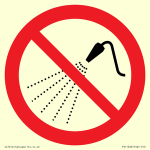 PV11266: P016 Prohibition: Do not spray with water