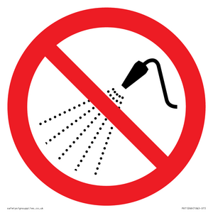 PV11266: P016 Prohibition: Do not spray with water