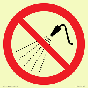 PV11266: P016 Prohibition: Do not spray with water