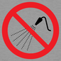 PV11266: P016 Prohibition: Do not spray with water