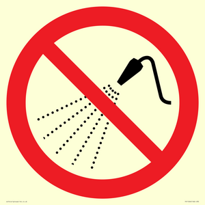 PV11266: P016 Prohibition: Do not spray with water