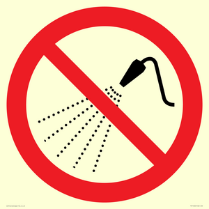 PV11266: P016 Prohibition: Do not spray with water