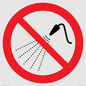 PV11266: P016 Prohibition: Do not spray with water