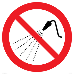 PV11266: P016 Prohibition: Do not spray with water