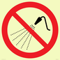 PV11266: P016 Prohibition: Do not spray with water