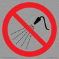 PV11266: P016 Prohibition: Do not spray with water