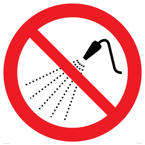PV11266: P016 Prohibition: Do not spray with water