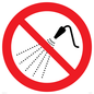 PV11266: P016 Prohibition: Do not spray with water