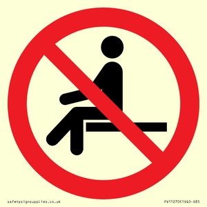 PV11270: P018 Prohibition: No sitting