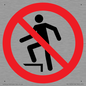 PV11272: P019 Prohibition: No stepping on surface