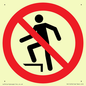 PV11272: P019 Prohibition: No stepping on surface