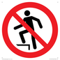 PV11272: P019 Prohibition: No stepping on surface