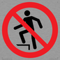 PV11272: P019 Prohibition: No stepping on surface
