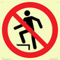 PV11272: P019 Prohibition: No stepping on surface